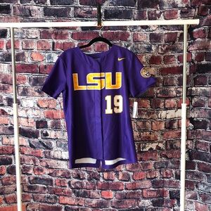 LSU M Nike Team LSU Tigers Baseball Jersey #19